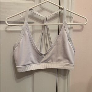 SHEIN Light Gray Strappy Sports Bra
